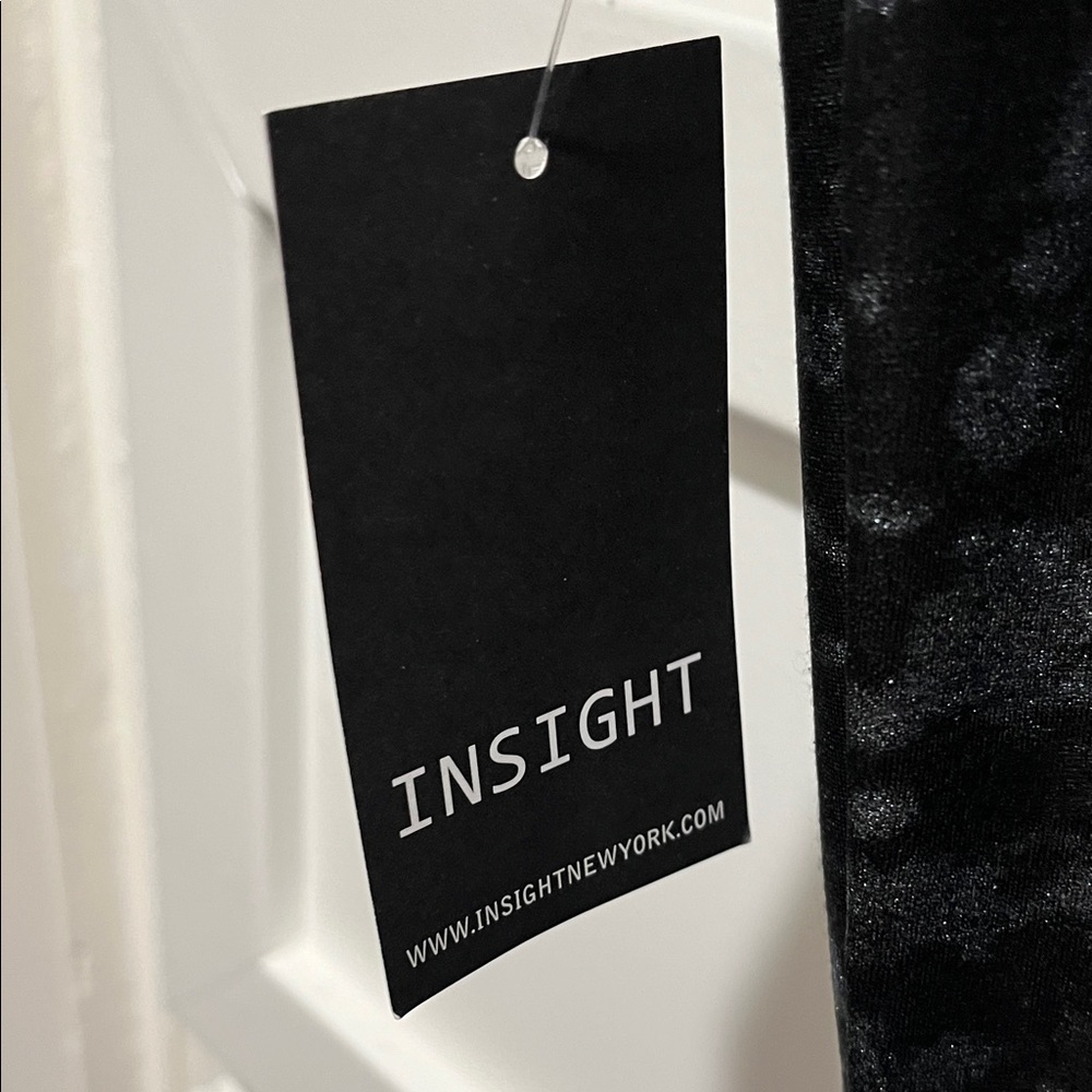 Insight Black Patterned Pants - Picture 2 of 5